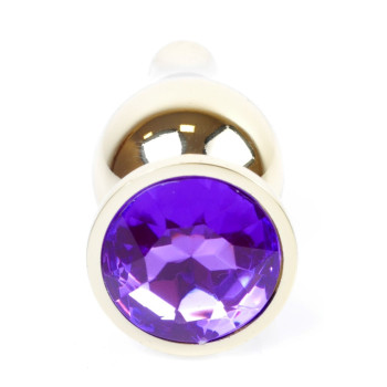 Анальна пробка Boss Series - Jewellery Gold BUTT PLUG Purple, BS6400070