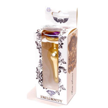 Анальна пробка Boss Series - Jewellery Gold BUTT PLUG Purple, BS6400070