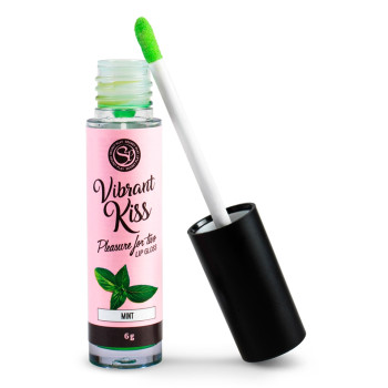 Блиск для губ з ефектом вібрації Secret Play - LIP GLOSS Vibrant Kiss Mint, 6 грам