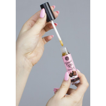 Блиск для губ з ефектом вібрації Secret Play - LIP GLOSS Vibrant Kiss Brownie, 6 грам