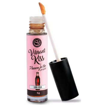 Блиск для губ з ефектом вібрації Secret Play - LIP GLOSS Vibrant Kiss Cola, 6 грам