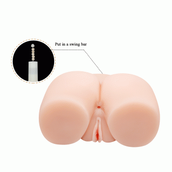 Мастурбатор вагіна-анус з ротацією, вібрацією, функцією підігріву та звуковим супроводом BAILE - SUPERCLIMAX, BM-009039Q