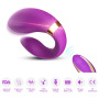 Вібромасажер для пар Boss Series з пультом дистанційного керування - Couple Vibrator Purple USB 9 Function, BS5200030-1
