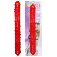 Подвійний фалоімітатор Boss Series: Flexible Double Dong Red, BS6700090