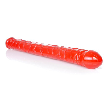 Подвійний фалоімітатор Boss Series: Flexible Double Dong Red, BS6700090