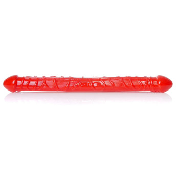Подвійний фалоімітатор Boss Series: Flexible Double Dong Red, BS6700090