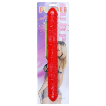 Подвійний фалоімітатор Boss Series: Flexible Double Dong Red, BS6700090
