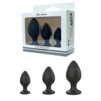 Набор анальных стимуляторов Boss Series - Silicone Anal Plugs Set (2,8 / 3,5 / 4,4 cm), BS7800018