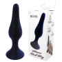 Анальный плаг Silicone Plug Black - Medium, BS6400092