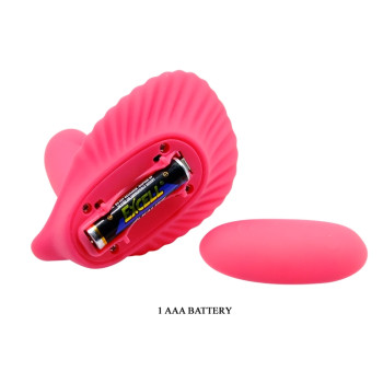 Вибробабочка с стимулятором клитора PRETTY LOVE - fancy clamshell , BI-014368