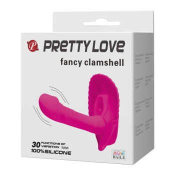 Вибробабочка с стимулятором клитора PRETTY LOVE - fancy clamshell , BI-014368