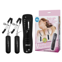 Вібростимулятор для грудей BAILE - Vibrating Nipple Clamps, BI-036020