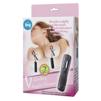 Вібростимулятор для грудей BAILE - Vibrating Nipple Clamps, BI-036020