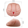 Мастурбатор вагіну та анус з вібрацією BAILE - French lady, Vibration Heating function, BM-009022