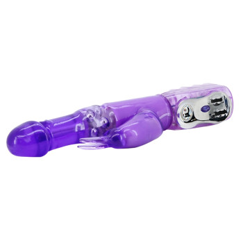 Вибратор с стимулятором клитора и функцией ротации BAILE - TRAVEL PARTNER Purple, BW-020236R