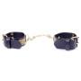 Наручники зі штучної шкіри із кристалами Fetish Boss Series - Handcuffs with cristals Gold, BS3300095