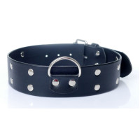 Нашийник зі штучної шкіри з шипами Fetish Boss Series - Collar with studs, BS3300098