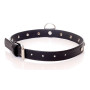 Нашийник зі штучної шкіри з кристалами Fetish Boss Series - Collar Silver Crystal, BS3300117