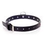 Нашийник зі штучної шкіри з кристалами Fetish Boss Series - Collar Red Crystal, BS3300121