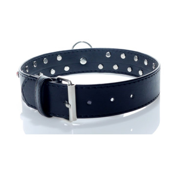 Нашийник зі штучної шкіри з кристалами Fetish Boss Series - Collar Red Crystal, BS3300122