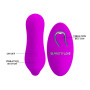 Вібратор для пар Pretty Love - 12 vibration functions, бездротовий контроль, BI-014484W
