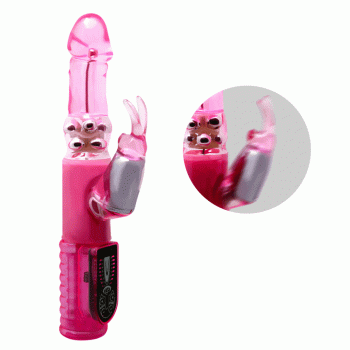 Вибратор с стимулятором клитора и функцией ротации BAILE - Pleasurizer Legend toyz, 8 vibration functions 8 rotation functions, BW-043005