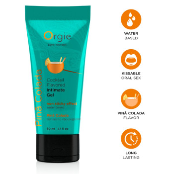 Оральний лубрикант Orgie Cocktail Flavored Intimate Gel-Pina Colada, 50 ml
