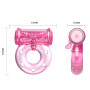 Кільце з вібрацією та презервативом "Vibrator & condom" BI-010081