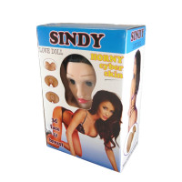 Надувна лялька " SINDY 3D " зі вставкою з кібершкіри та вібростимуляцією. BS2600020