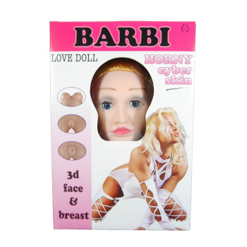 Надувна лялька зі вставкою з кібершкіри та вібростимуляцією BARBI 3D