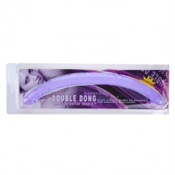 Двойной фаллоимитатор "Double Dong" BI-040015 PURP