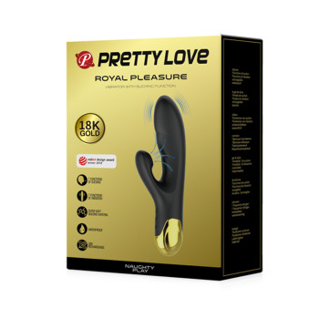 Вибратор с вакуумной стимуляцией клитора Pretty Love - Royal Pleasure Naughty Play, BI-014625