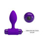 Силиконовая вибропробка Pretty Love « Vibro but plag » BI-040077-1
