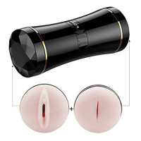 Мастурбатор із двома входами FOX Masturbation Cup - Double Ends black, BS6300035