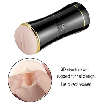 Мастурбатор с двумя входами FOX Masturbation Cup - Double Ends black, BS6300035