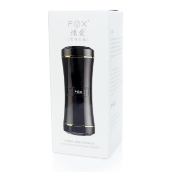 Мастурбатор с двумя входами FOX Masturbation Cup - Double Ends black, BS6300035