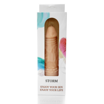 Вибратор BOSS Cyberskin - STORM, ( 12 режимов вибрации, длина 18,5 см, диаметр 4,5 см ) BS4400003