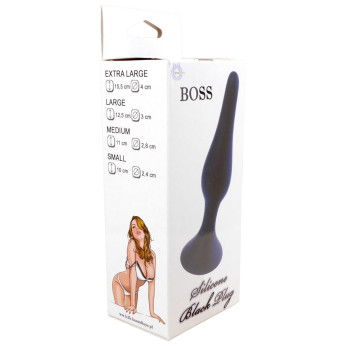 Анальний плаг Silicone Plug Black - Medium, BS6400093