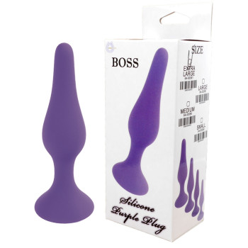 Анальный плаг Silicone Plug Purple - Large, BS6400090