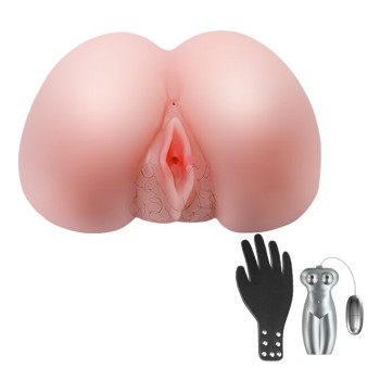 Мастурбатор вагіну та анус з вібрацією French Lover Multispeed Vibrations, BM-009095