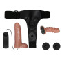 Страпон с вибрацией Ultra Passionate Harness Dual Penis 6,2'', BW-022066Z