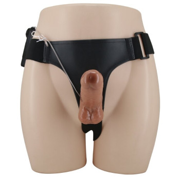 Страпон с вибрацией Ultra Passionate Harness Dual Penis 6,2'', BW-022066Z