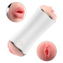 Мастурбатор с двумя входами и вибростимуляцией BOSS Vibrating Masturbation Cup USB 10 function + Interactive Function, BS6300019