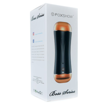 Мастурбатор с двумя входами и вибростимуляцией BOSS Vibrating Masturbation Cup USB 10 function + Interactive Function, BS6300030