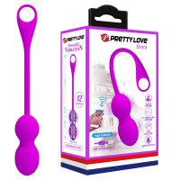 Вагінальні кульки з вібрацією та керуванням зі смартфона Pretty Love Elvira, BI-210212HP