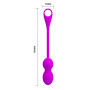 Вагинальные шарики с вибрацией и управлением с смартфона Pretty Love Elvira, BI-210212HP