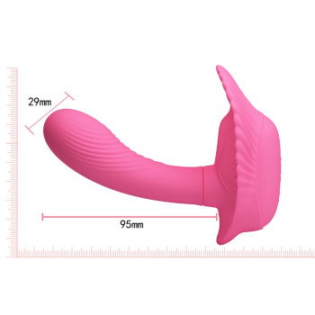 Вибробабочка с стимулятором клитора PRETTY LOVE - Powerful Shell Stimulator , BI-014368-3