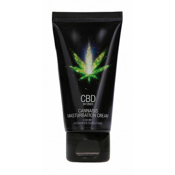 Стимулюючий крем для чоловіків Shots - CBD Cannabis Masturbation Cream For Him, 50 ml