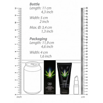 Стимулюючий крем для чоловіків Shots - CBD Cannabis Masturbation Cream For Him, 50 ml