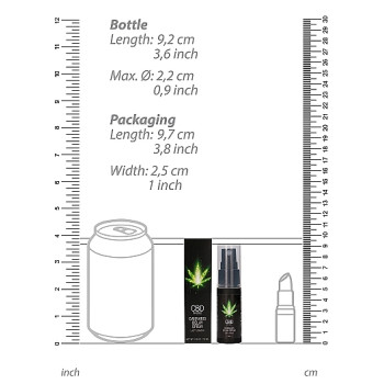 Спрей пролонгирующий Shots - CBD Cannabis Delay Spray, 15 ml